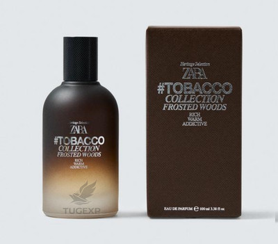 ZARA Tobacco Rich Warm Addictive: Frosted Woods 3.4 oz 100 ml Men Fragrance New