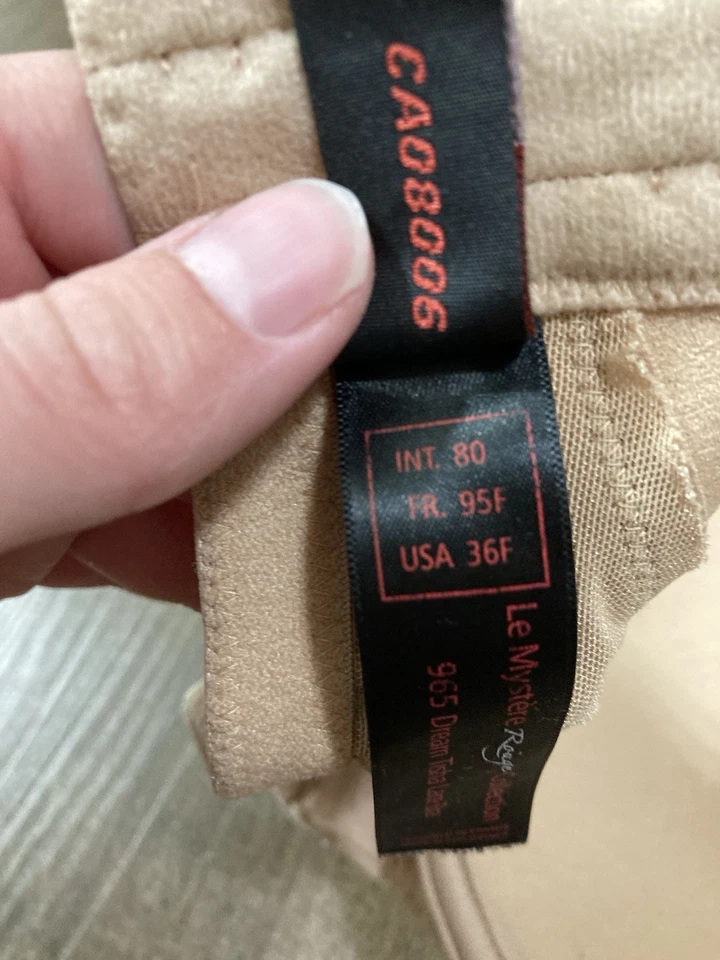 Sujetador Le Mystere Beige Cobertura Completa Talla 36F Foto 3 de 4