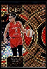 Allisha Gray 2024 Panini Select WNBA Bronze Checker Prizm Card /49 #114