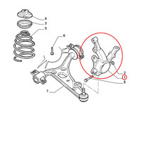 Vorderer AufhäNgungsstüTze Links Fiat Tempra - Lancia Dedra Original 7707594