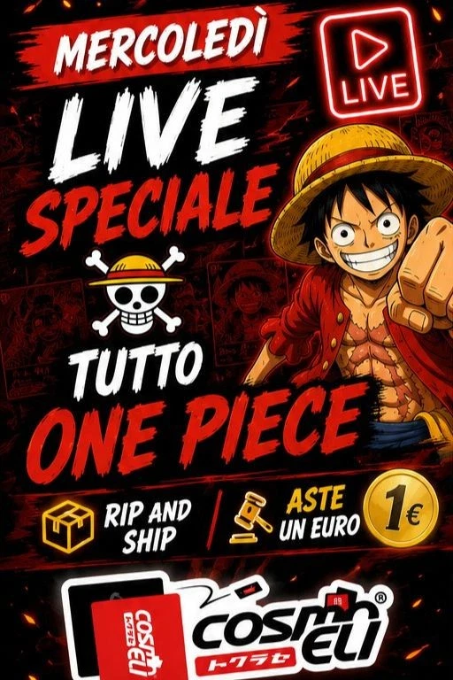 Rip& ship aste 1 euro Tutto ONE PIECE🏴‍☠️🏴‍☠️🏴‍☠️