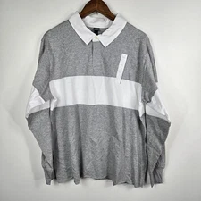 Wild Fable Women's Size Large Gray White Long Sleeve Top NWT