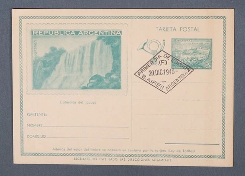 MayfairStamps Argentina FDC 1943 Buenos Port 1800 First Day Stationery Card aax_