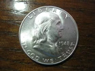 1948 D Franklin Half Dollar Ch/Gem BU with FBL!