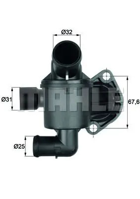 Mahle Original Termostato, Refrigerante Ti 35 87 - Immagine 2