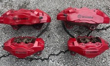 2019-2023 Genesis G70 Brembo Brake Calipers Red Front Rear Rh Lh Oem