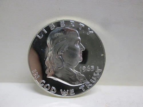 1963 US FRANKLIN SILVER HALF DOLLAR PROOF