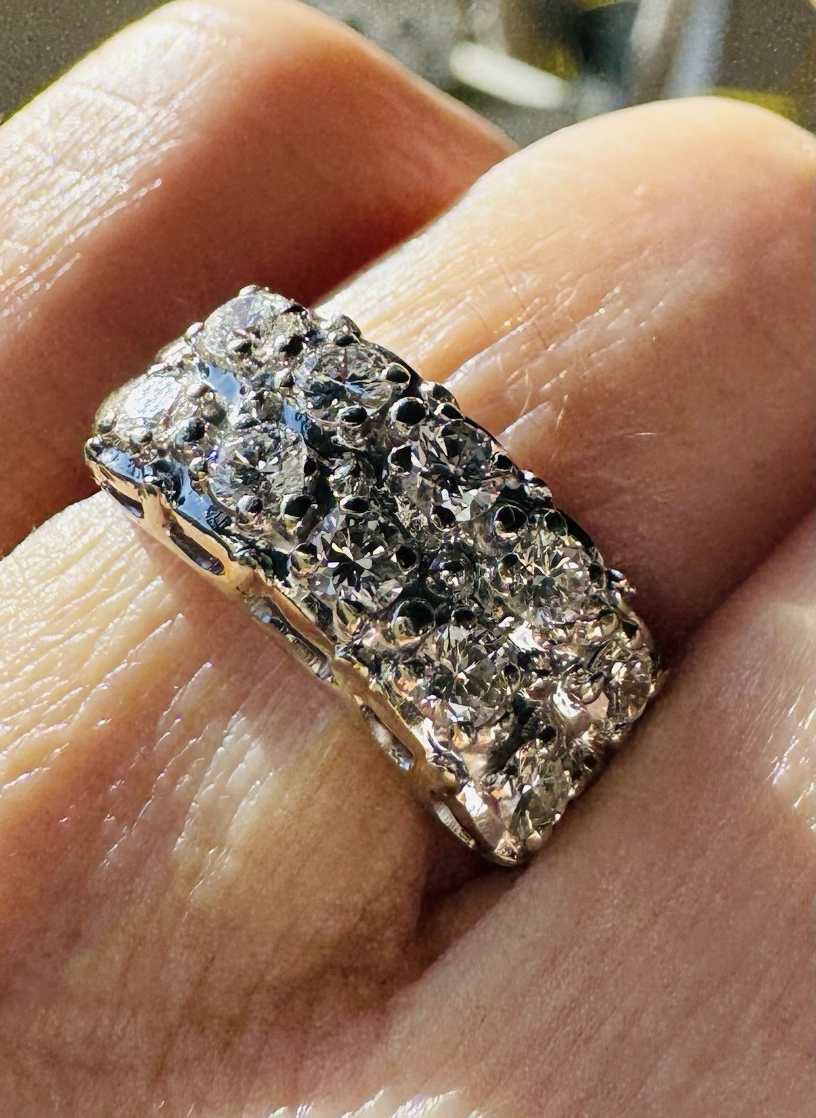 Diamond Ring  - 14k Solid Gold - Natural Diamonds… - image 2