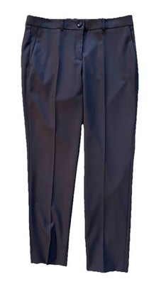 Michael Kors Collection-Navy Flat Front Wool Dress Pant-Size 6-Made in Italy