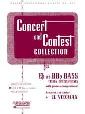 Concert and Contest Collection for Bass/Tuba (B.C.) | Solo Book Only | H. Voxman