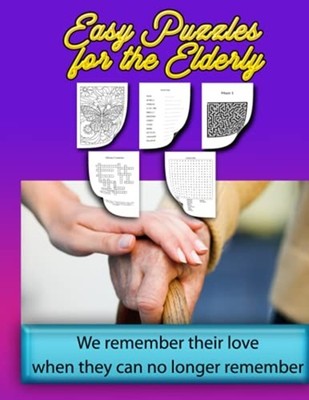 Easy Puzzles For The Elderly: Fun Game And Activity Boo -  NEW Chris Bacon 2021