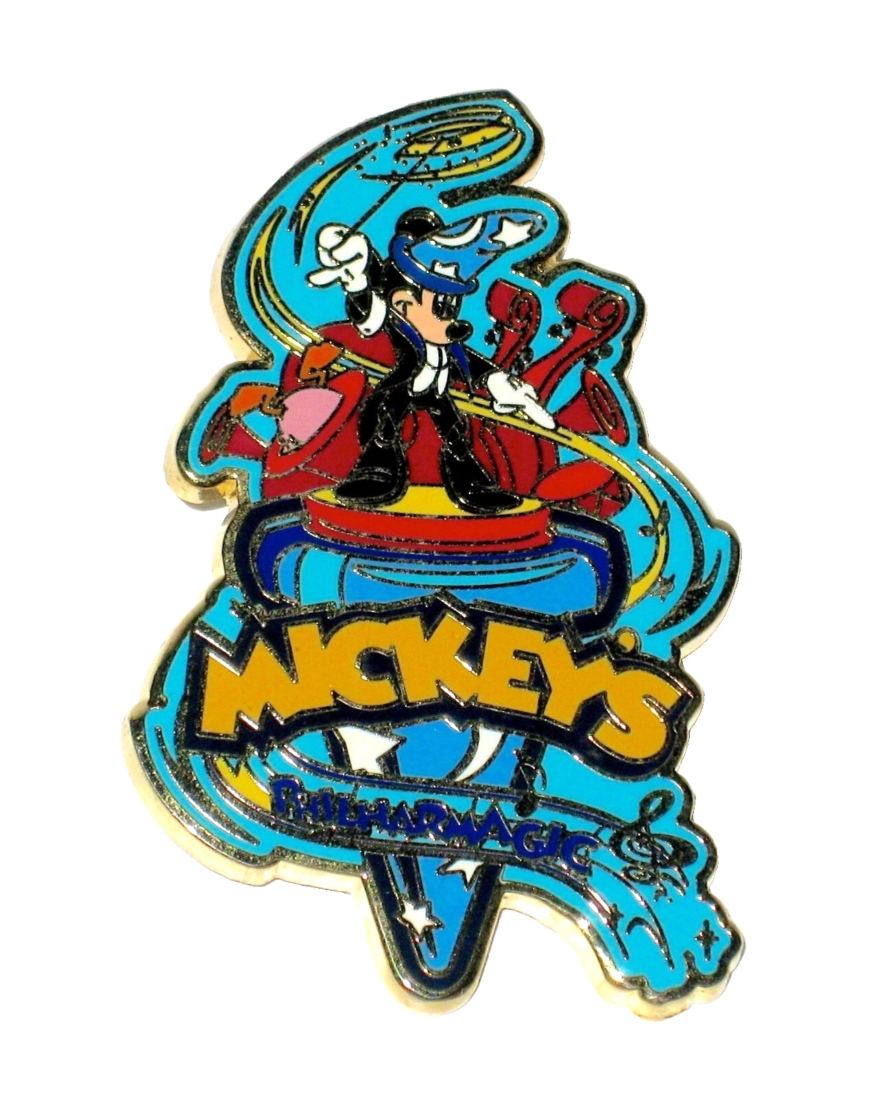 RARE Disney Auction Pin Mickey Philharmagic Conductor Sorcerer's Hat Tux Donald