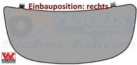 Van Wezel 4394834 Spiegelglas FüR AußEnspiegel Rechts