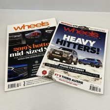Wheels Australia's Car Magazine x2 Issue January 2025 Heavy Hitters & June 2019