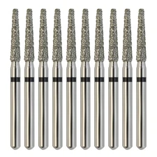 Dental Round End Taper Diamond Burs Super Coarse Black 856/016SC High Speed FG
