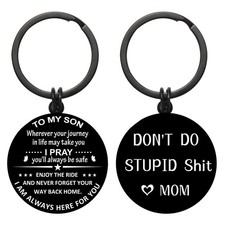 To My Son Keychain   Funny Unique Gift from Mom for Teen Boys 13-21 Birthday...