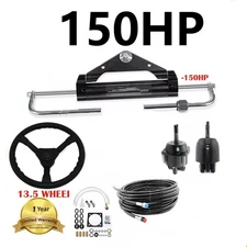 Boat Hydraulic Steering System Kit Marine Outboard Steering 150HP For Yamaha  