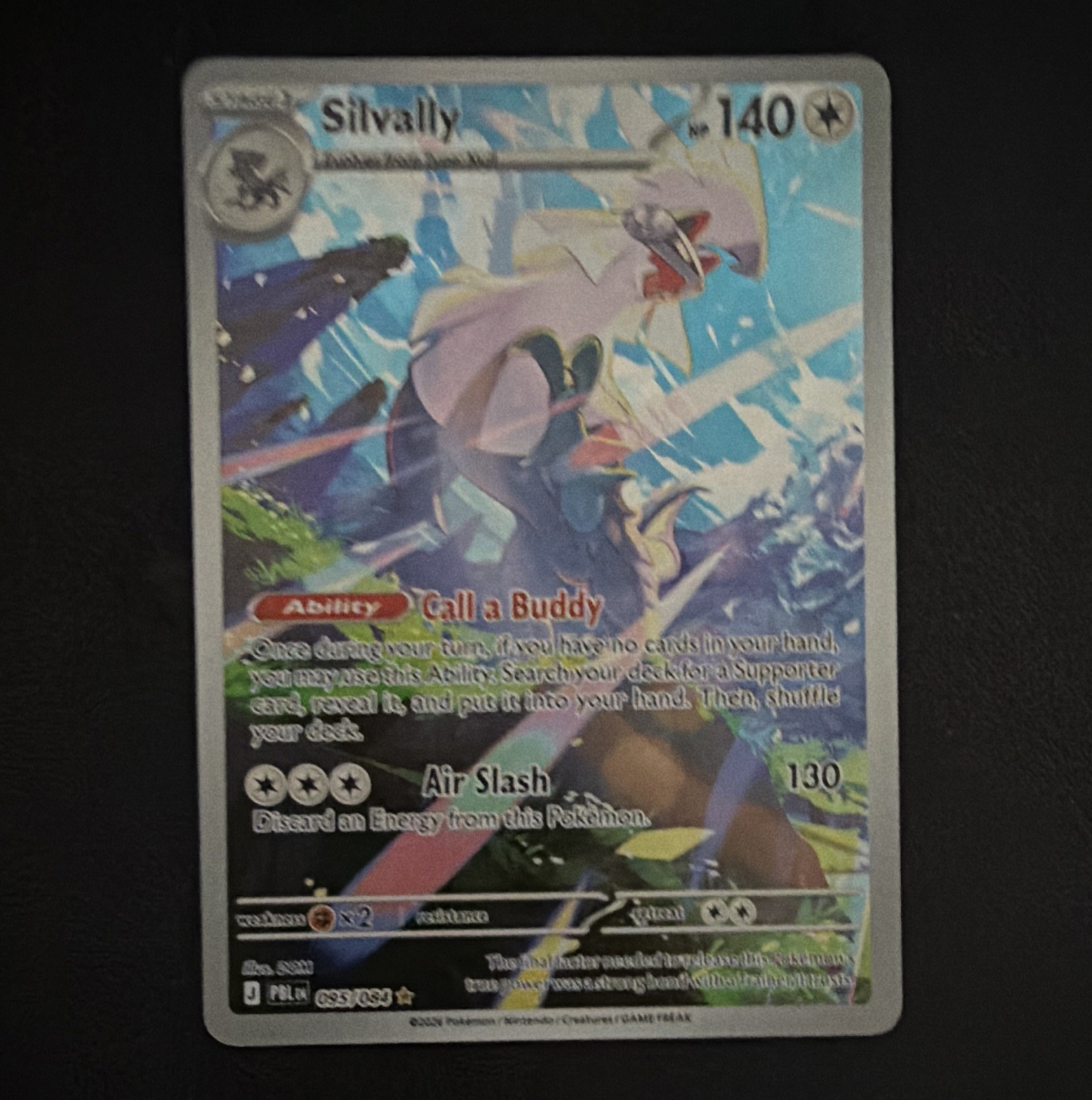 Pokemon Silvally 095/084 Pitch Black Illustration Rare Holo EN
