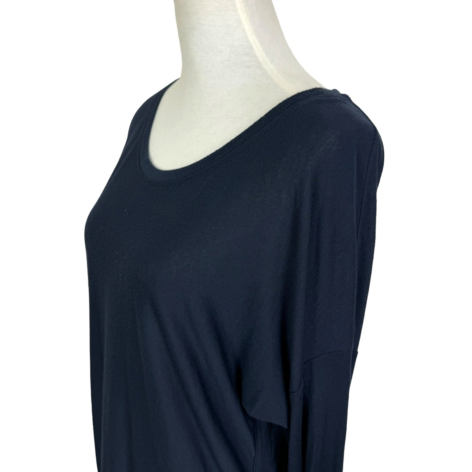 Athleta Threadlight M Navy Blue Asymmetrical Long… - image 4