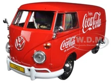 1963 VOLKSWAGEN T1 "COCA-COLA" CARGO VAN W/DRIVER 1/24 MOTORCITY CLASSICS 424062