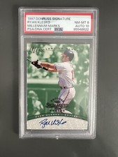 1997 Donruss Signature Ryan Klesko Millennium Marks Psa 8 Auto 10 #0819 Pop 1