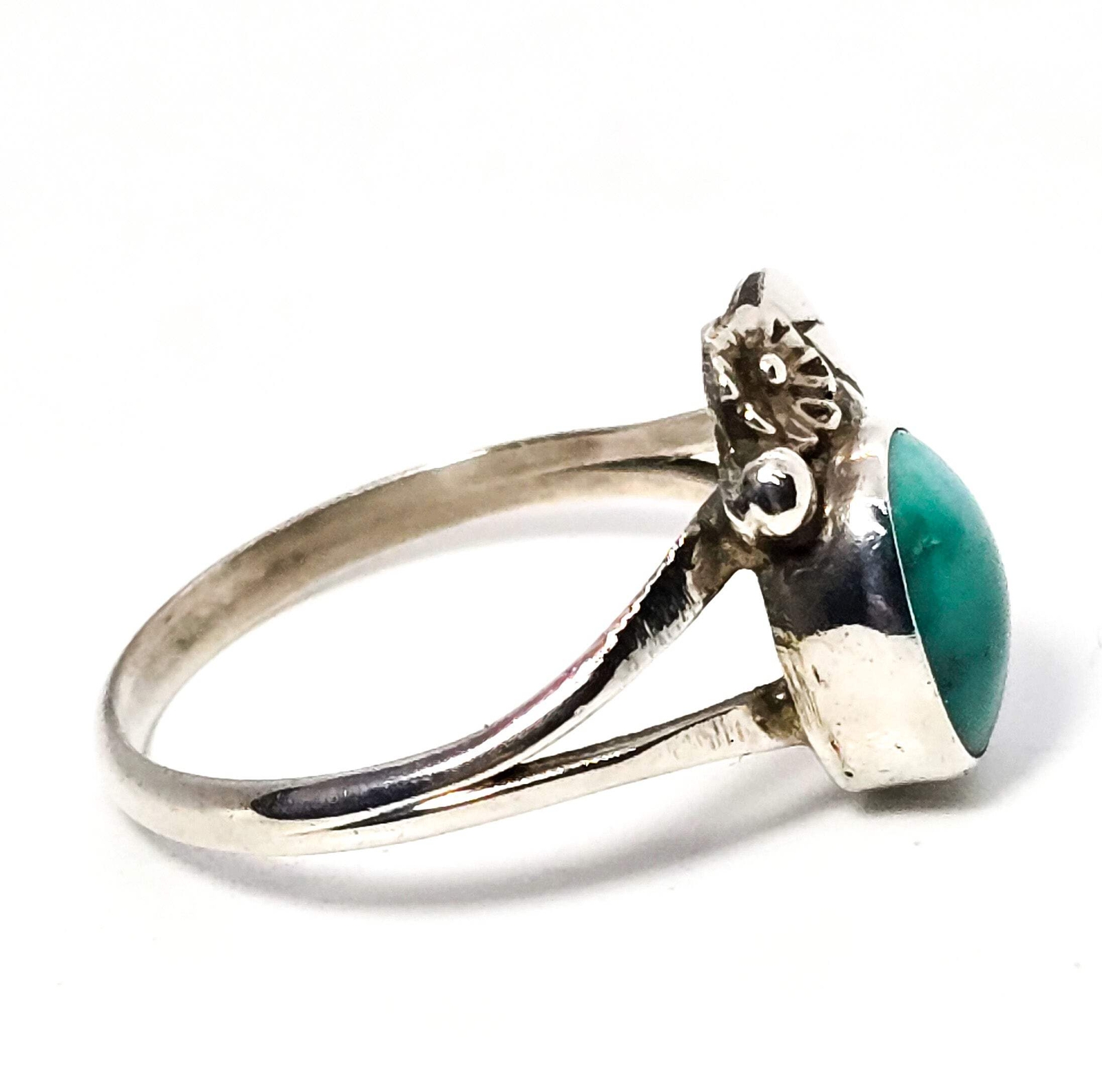 Sylvia Ringer Sylvia Chee Navajo Turquoise vintage Native American split sterling ...