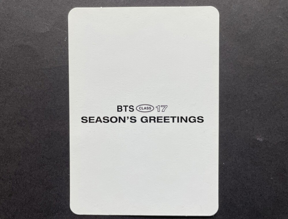 BTS-OFFICIAL 2017 SEASON'S GREETING PHOTO CARD JIMIN | eBay