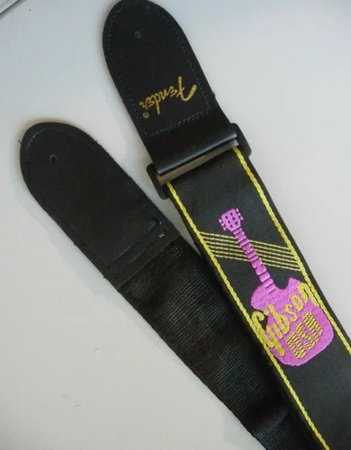 Gibson Guitar/Bass 2" Strap Monogrammed/Embroidered, Factory Oops! B Stock, New