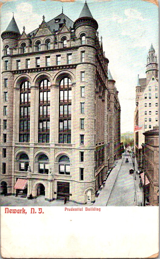 Vintage Postcard The Prudential Building Newark NJ New Jersey B-361