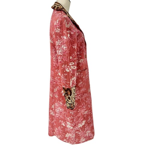 The J. Peterman Steppmantel Damen klein Blumen bestickt LS Taschen - Bild 7 von 11