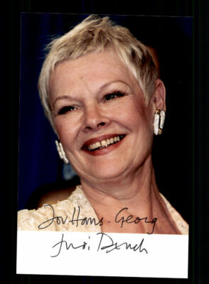 Judi Dench James Bond 007 Photo Original Signed ## BC 176571