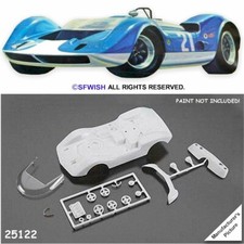 NEW TAMIYA 25122 1/24 Scale Slot Car Mclaren Elva Body Kit Unpainted, Re-Issue 