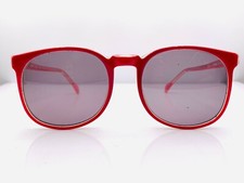 Vintage Elan 51-2058 Red Round Sunglasses FRAMES ONLY Macao