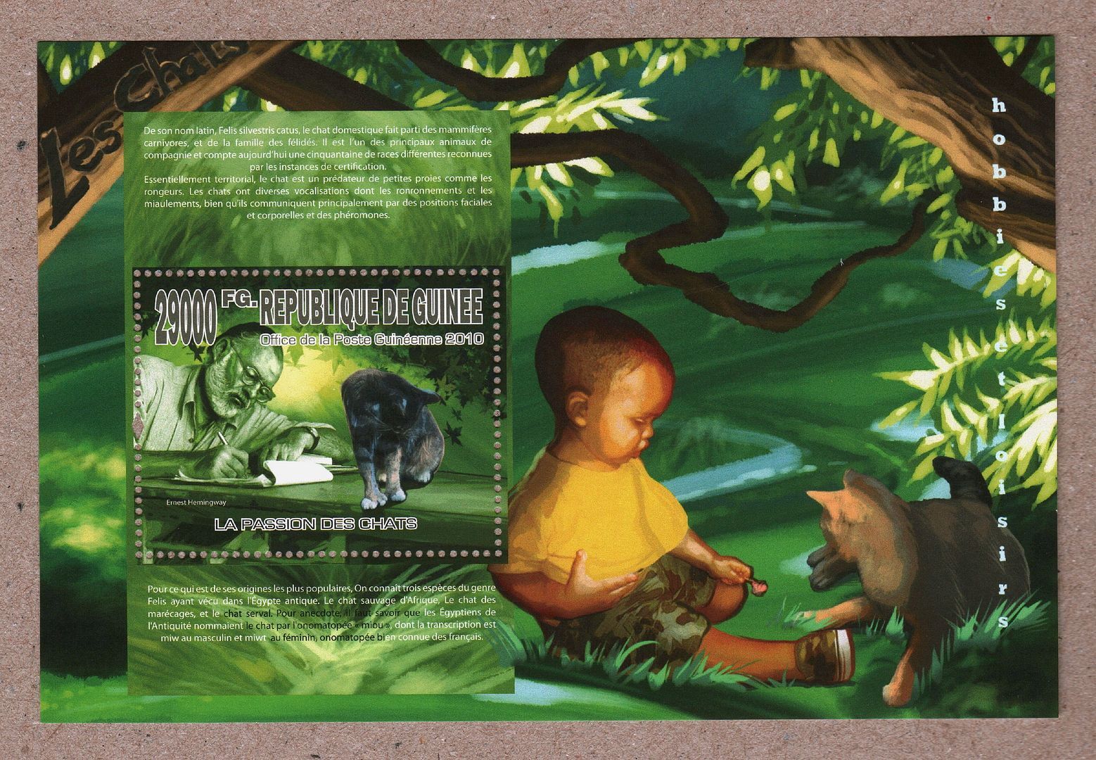 Guinea 10 Stamps Sheet The Passion For Cats Mnh Ebay