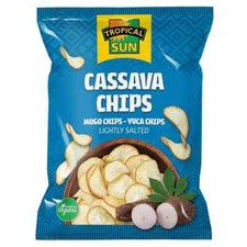 Tropical Sun Cassava Chips Lightly Salted Chips Pack of 12x80g