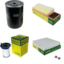 MANN-FILTER Inspektionspaket Filterset für Fiat Doblo Kasten/Kombi 1.3 D