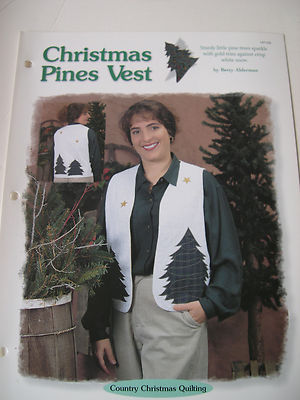 Christmas Pines Vest Quilt Pattern Creative Scrap Quilting House of White Birche