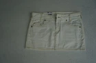 LEE Sumner Skirt Women's Jeans Mini Skirt Sexy Size W32 White Cream NEW