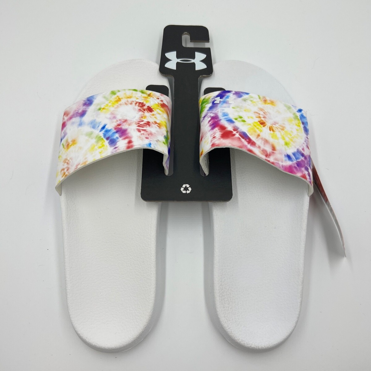 Under Armour Core Remix Pride Tie-dye Slides Under Armour Core Remix Pride Slides Men 12 EUR 46 Rainbow  main image 3
