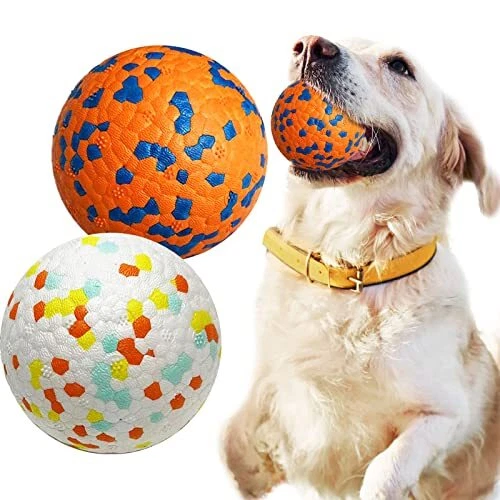 Large indestructible top dog ball