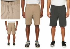 Voyager Men's UV Protection 50 Active Stretch Travel Shorts Zipper pocket NEW