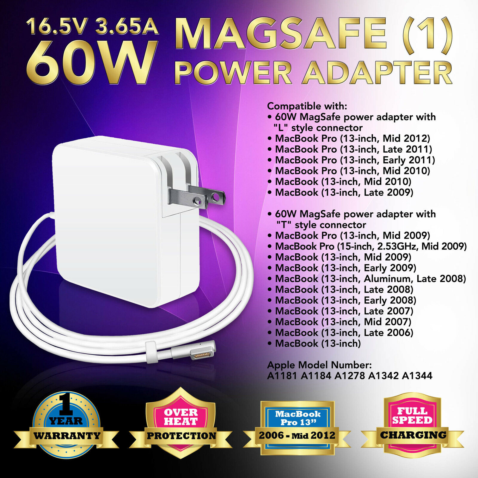 Chargeur 61W Compatible avec Mac Book Pro Air - Mac Book 2016 2017