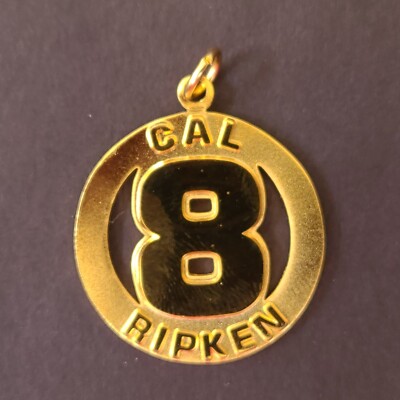 Cal Ripken Jr. #8 Official MLB Baltimore Orioles Gold Necklace Pendant ...