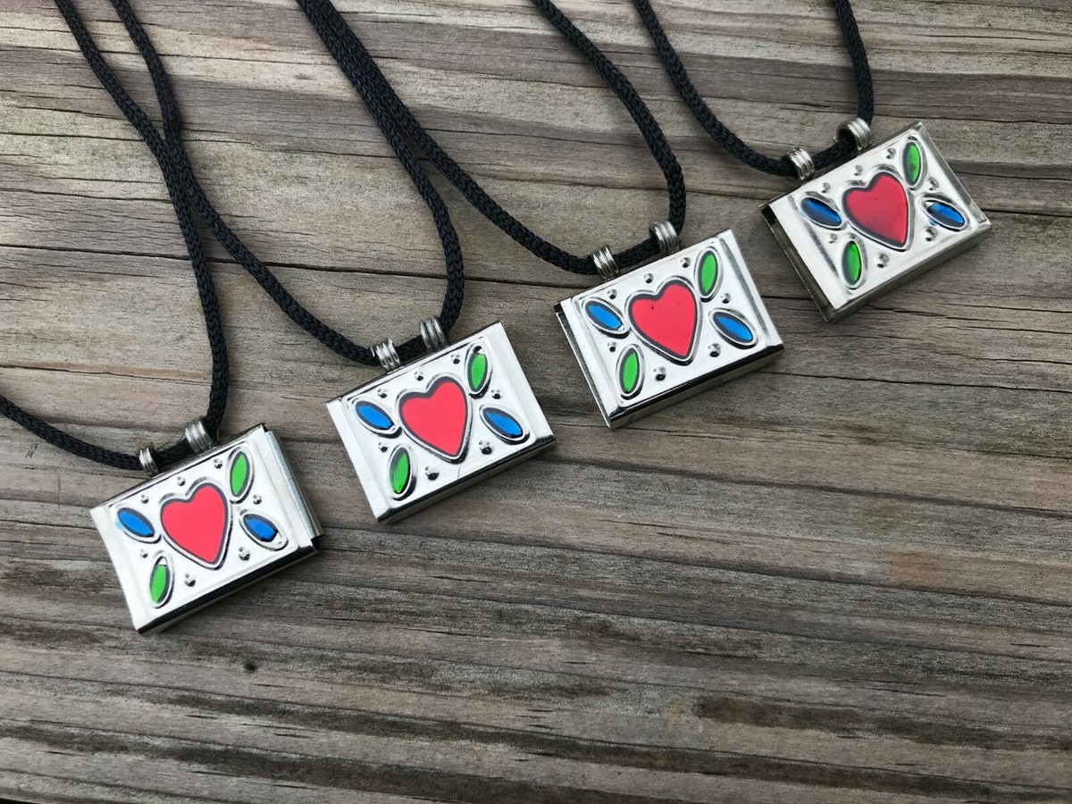 Lot of 4 Taweez Islamic Pendant Necklace Tabeej Amulet Silver Tone