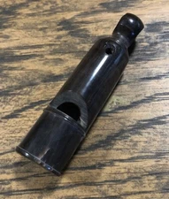 Vintage Dutch New Old Stock Bovine Horn Whistle with Stophole  Circa 1950