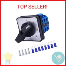 Taiss Universal Changeover Switch 20A 550V 4 Position 8 Terminals Latching Rotar