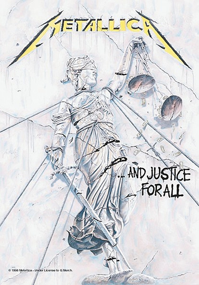 Metallica And Justice For All large fabric poster / flag 1100mm x