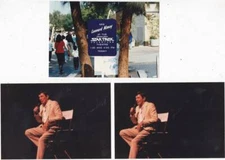 LOT 1: LEONARD NIMOY AT UNIVERSAL STUDIOS personal appearance 3 photos in 1988.