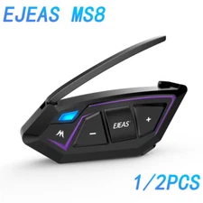 1/2PC EJEAS MS8 intercom 2200m motorcycle bluetooth helmet intercom CVC 8 Riders