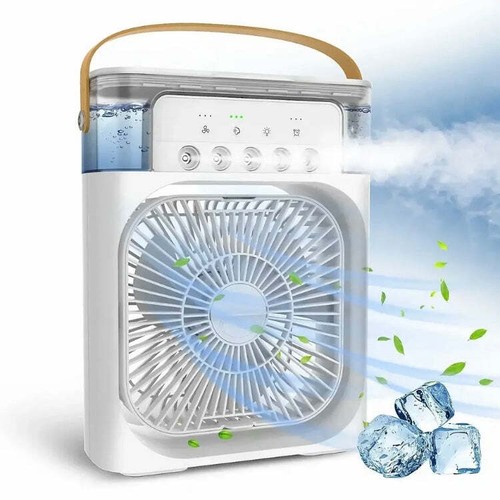 Portable Air Conditioner Fan, Mini Ice cubes Air Cooler with 7 Colors